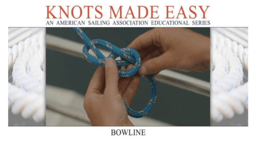 Knots - demonstrating making a bowline