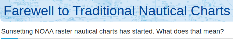 farewell to paper charts