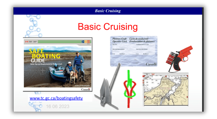 Bsic Cruising presentation title page. Click to download the full pdf